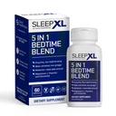 SleepXL Sleep Supplement Non- Habit- Forming Formule - Fall Asleep Faster & Sleep Delší - 5 klíčových složek patří melatonin, L-Theanin, Heřmánek, Hořčík a vitamin B6 (60 Kapsle, 30 Služeb)