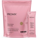 ProMix Nutrition Electrolytes Powder Hydration Packets - Himalájská růžová sůl, hořčík, draslík, vitamín C - slaný meloun, lehce slazený - 30 Služeb (balení po 30)