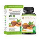 CurcuminPro Kompletní Vegan 124; BioSoluble Brown Rice Protein & Organic Turmeric Curcumin Dodatek 124; Plant- based Formule pro denní Wellness 124; 60 Počet