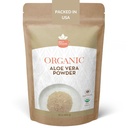 Organic Aloe Vera Powder for Skin & Hair - Aloe Barbadensis - Lourishing Face Mask for Natural Beauty, USDA Certified Organic & Non-GMO