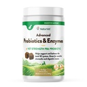 NaturVet Advanced Probiotika & Enzymy, PB6 Pes Měkké Chews na pomoc citlivá stomachy a trávicí problémy, Hickory Smoked Bacon ochucený Pet dodatek pro psy nad 6 týdnů, 70 hrabě Jar