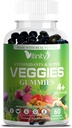 VITINITY Made with Real Super Veggies Delicious Gummy Dodatek, Muži, Ženy a děti (60 Chews), 30 Veggies, Byliny, Ovoce a zeleninové vitamíny, Non- GMO, Pectin- based, Gluten- Free, No More Pills (30 Day Supply)