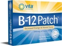 Vita Sciences Vitamin B12 Patch - Extra Pevnost Formule pro muže a ženy, 1 měsíc dodávky. Zvýšení energie, zaměření, paměť a metabolismus