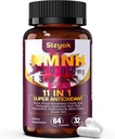 Doplněk NMNH (Dihydronicotinamid Mononukleotid) 600mg PHARMAD Doplněk s Resveratrol, CoQ10, Biotin & Hyaluronic Acid PHARMA124; Podpora buněčné energie, Metabolismus & Skin Wellness, 64 Kapsle