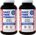 Yerba Prima Daily Fiber Formule Powder - 12 oz (Balení po 2) - Rozpustný a nerozpustný doplněk stravy - Colon Cleanse - Gut Health - Vegan, Non- GMO, gluten- bez