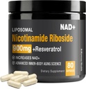 NAD + dodatek - NAD + s Nikotinamidem Ribosidem (NR) a Resveratrol Quercetin 900mg, 80 Kapsle, USA-063-0911XL-136NAD