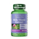 Puritan 's Milk Thistle 4: 1 Extract 1000mg 180 Softgels (Silymarin) Zdraví jater