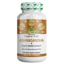 Organic Veda Ashwagandha doplňky, 1500mg - Ashwagandha Kapsle s černým pepřovým extraktem - Vyrobeno z čisté 100% organické Ashwagandha kořene - Mood Supplement & Energy, 120 Veggie