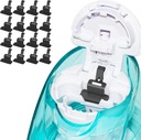 FireAnt Silicone Saline Pods Náhrady příslušenství Kompatibilní s Navage Nasal Care, 16 Pack Reuse Silicone Salt Pads Replacements, Easy Operation (Black 16 Balení)