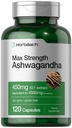 Horbäach Ashwagandha dodatek 124; Max síla 124; 120 kapsle 124; Non- GMO, gluten zdarma