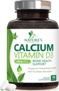 Doplněk k vápníku 1200 mg - s vitaminem D3 pro nejlepší absorpci - podporuje imunitní zdraví, kosti a zuby - přírodní uhličitan vápenatý + 1600 IU D3 - Lahvička v USA pro ženy a muže - 180 tablet