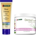 Zdravé návyky Skincare Bundle - 1.7oz DermaTox Ointment a 1.5 oz Silver Defense Gel - Všechny přírodní, všechny účel, bezpečné a efektivní kůže nurition
