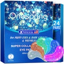 Eye Gel Pads (24 párů) - Pod Oční záplaty pro loutkové oči, vrásky, tmavé kruhy, přírodní Kolagen oční gely, Pod Oční maska Záplaty pro tvář Soothe Puffness, Oční tašky