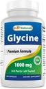 Nejlepší Naturals Glycine Dodatek 1000 Mg pro výrobu energie, 180Count