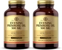 Solgar Evening Primrose Oil 500 mg - 180 Softgels, balení po 2 ks - Cold Pressed Source of GLA - Gluten Free, Dairy Free - 360 Total Service