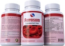 Lipozomální doplňky železa Siba Pharm PHARM 124; Ferrosom Dietry Iron Vitamins dodatek PHAR124; bohaté na vitamín C, B12, kyselina listová PHARL 124; non GMO, Vegan, Premium Quality PHAR124; Pomáhá nové krevní buňky produkce PHAR124; 30 Kapsle