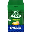 HALLS Defense Assored Citrus Sugar Free Vitamin C Drops, Dietní dodatek Drops, 12 sáčků 25 Drops (300 Celkem Drops)