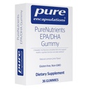 Čisté Enkapsulace PureNutrients EPA / DHA Gummy CLAS124; Gumová měkká žvýkačka na podporu zdravé kognitivní funkce a denní wellness CLAS124; 36 Gummies CLAS124; Natural Lemon- Lime Flavor