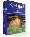 Relieved 3-in-1 Záplaty - Organic Natural Menthol, Camphor a Methylsalicylát - Superior Sticking Clear Pain Patch - Aluminum- Free, Water Resistant a USA Made - 60 Počet