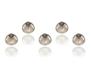 Resound Sure Fit Aid Domes Smoky Gray Tips Ušní pieces Komfortní pro Open Fit BTE Zvukový zesilovač PSAP Kit Invisible 10mm (L x 5)