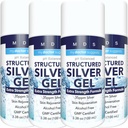 Koloidní stříbrná gelová extra síla - 35ppm Activated koloidní stříbrná gel pro maximální potenci - Made in USA - Strukturovaný vzorec v pohodlném 4 balení