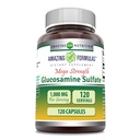 Amazing Applicas Glucosamine Sulfath 1000 mg Kapsle dodatek 124; Non- GMO creditor 124; gluten zdarma creditor 124; Made in USA (Neochucené)