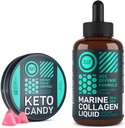 WILD FUEL Keto Candy a tekutý kolagen Marine Energy a Wellness Bundle