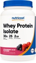Nutricost Syrovátkový protein izolát (Strawberry Acai, 2 libry)