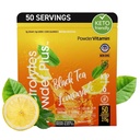 Electrolytes Powder Plus (50 Serving) Black Tea Lemonade Electrolyte Powder Zero Calorie Keto, 0 Cukr, No Maltodextrin, 1000mg draslík, 120mg vápník, 120mg hořčík, hydratační prášek