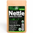 Nettle Tea - 8Oz (REAL WILD HARVEST) 124; 100% USDA Certified Organic CLAN124; Loose Leaf (Urtica Dioica, také znám jako Strečing Nettle) Cut & Sifted