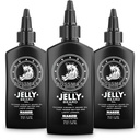Bossman Jelly Beard Oil pro muže - 3 balení (12 oz v celkem, nazí - bez vůně) - Softens, hydratuje & podmínky s přírodními složkami