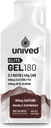 Unived Elite Gel 180-2: 1 Poměr jednoduchých a komplexních sacharidů s Beta Alanine & Essential Electrolytes - pro Endurance Sportes Runners & Cyclists -180kcal - Double Espresso - 100mg Caffeine - Balení 6