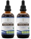 Tajemství kmene Hibiscus USDA Organic CL124; Alkoholicko-Free Extract (2 ks.), high- Potency Bylinné kapky CL124; Made from 100% Certified Hibiscus Sabdariffa Sured Flower 2x4 oz