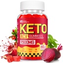 Keto ACV Gummies for Weight Loss - Delicious 1500MG Apple Cider Ocet s matkou, Probiotika, Vitamíny B6 & B12 - Bez cukru, Vegan & Non- GMO - Podporuje Gut zdraví, Metabolismus & Fat Burn pro ženy