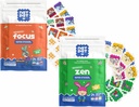 NATPAT FocusPatch (1 balení) a ZenPatch (1 balení) Bundle - 24 Focus Enhancing Stickers and 24 Clime Enhancing Stickers - Chemical Free, Natural Relief for Focus and Mood Support