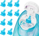 Silikonová slaná voda Naplňuje příslušenství kompatibilní s Navage Nasal Care - Uložit slaná voda pro snadný provoz (10 Pack-Blue)