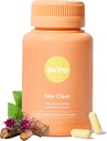 Ovira Skin Clear with ZINCBRIGHT - 60 Kapsle pro čiré a zářící kůže 124; Rosacea & Hormonální Acne Léčba vitamínem C 124; Podpora kolagenové výroby 124; Akné doplňky pro ženy a muže - Balení po 1