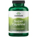 Swanson Super Cayenne - Herbal Supplement Promoting Heart Health, Circulation & Blood Flow - Přírodní vzorec w / Ginger Rhizome, Hawthorne Berry & Lecithin - (250 Veggie Kapsle)