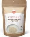 SPICY ORGANIC Organic Ashwagandha Root Powder - 1 LB., Non-GMO, 100% syrové z Indie - Indický ženšen (Witania Somnifera) - Přírodní Stress Podpora, Energie & Imunitary Health