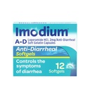 Imodium A-D Diarrhea Relief Softgels s Loperamid HCl, Anti- Diarrheal Medicine na pomoc kontroly příznaky průjmu Vzhledem k akutní, Traveler 's Diarhea, HSA / FSA Způsobilé, 12 ct