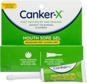 Canker- X Mouth Sore Gel, Fast Pain Relief & Healing for Canker Sores, Cheek Bites and Oral Abrasions, Oral Pain Relief Gel, Benzocaine- Free and Alcohol- Free, Dospělí a děti 6 + Roky, 0,28 fl oz