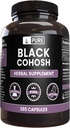 Čisté původní ingredience Black Cohosh (365 Kapsle) Ne hořčík nebo rýžové plnidla, Vždy čisté, Laboratoř ověřené