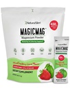 NaturalSlim MagicMag Magnesium Packets 30 Stick Pack Magnesium Citrát Powder - Stres, Zácpa, Svalová, Srdce zdraví, a spánková podpora 124; Přírodní jahoda & Lime ochucený doplněk hořčíku