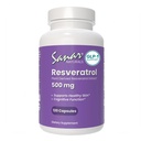 Sanar Naturals Resveratrol Dodatek 500 mg - Podporuje zdravé stárnutí, kognitivní funkce a srdeční zdraví - Plant Based Trans Resveratrol - Vegan, Non- GMO, 120 Kapsle