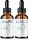 (2 Pack) Zencortex For Tinnitus Relief - Oficiální vzorec - Zencortex Drops for Ears, Zen Cortex 24 Tinnitus Drops Liquid Supplement Recenze, Zen Cortex Support Formule, Zencortex Oral (4oz)