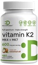DEAL DOPLŇUJÍCÍ vitamin K2 dodatek 600mcg, 180 Coconut Oil Softgels CARL 124; Full Spectrum High Absorption MK-7 & MK-4 Forms CARL 124; Bone, Joint, & Immunication Support - Non- GMO