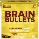80mg Caffeine & 160mg L- Theanine Focus Enhancing Energy Chews (40 Servings) - Neuroscience Backed Nootropic Stack, Duševní ostrost & Kognitivní podpora 124; Karamel Frappe Flavor Brain Bullet