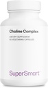 Supersmart - Cholinův komplex (patentovaná a vysoká síla) - s Choline Bitartate, GPC Choline & CDP Choline - High Potency Choline doplňky 124; Non- GMO & gluten zdarma - 60 Vegetariánské kapsle