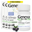 Genexa alergie Péče 124; Drog Free, Non- Drowsy Alergie & Decongestant Relief pro dospělé 124; Vegan & Non- GMO 124; Homeopatické alergie Relief Made Clean 124; Organic Acai Berry Flavor 124; 180 Žvýkací tablety