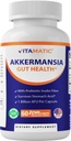 Vitamatic Akkermansia Muciniphila Gut Health - 60 DR Kapsle (opožděné uvolněné) - Vyrobeno s prebiotickým inulinovým fiberem